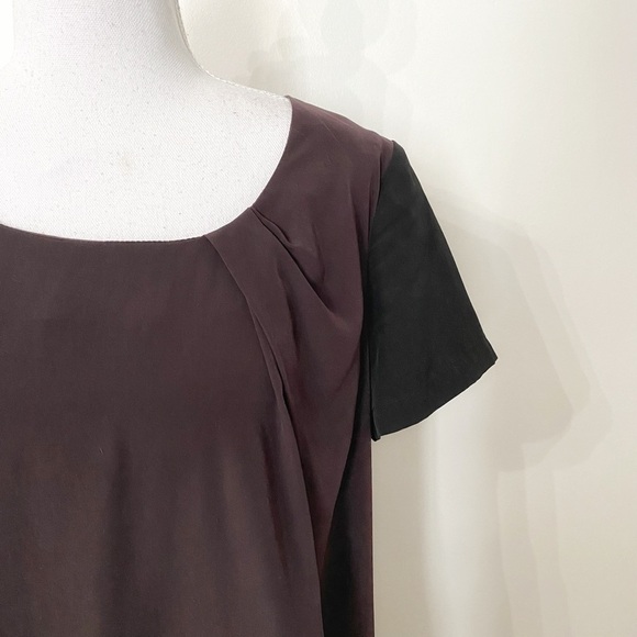 All SAINTS LACYN BLACK BROWN PANEL SHORT SLEEVE SHIFT DRESS - 8 - Picture 5 of 9